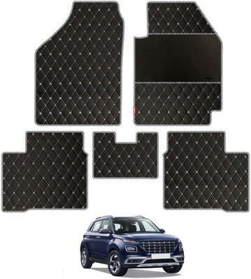 elegant Leatherite Standard Mat For  Hyundai Venue(Black, White)
