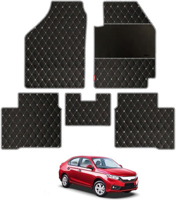 elegant Leatherite Standard Mat For  Honda Amaze(Black, White)