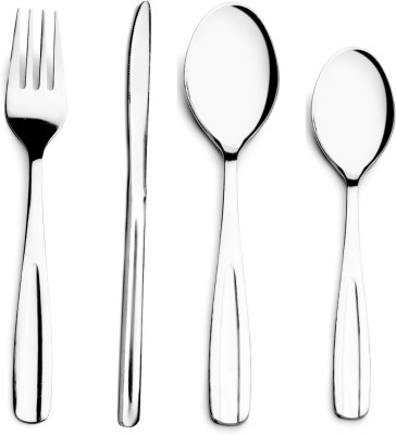 Steren Impex Classic Cutlery Set (Tea Spoon, Dinner Spoon, Dinner Fork & Dinner Knife) Stainless Steel Cutlery Set(Pack of 24)