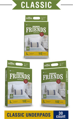 FRIENDS Classic Underpads Adult Diapers - L(30 Pieces)