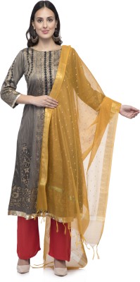 A R SILK Cotton Silk Embellished Women Dupatta