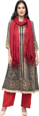 A R SILK Pure Cotton Checkered Women Dupatta