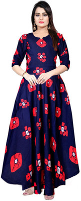JWF Flared/A-line Gown(Dark Blue)