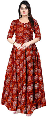 JWF Flared/A-line Gown(Maroon)