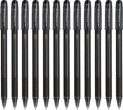 uni-ball SX 101 Black Ink Ball Pen(Pack of 12, Black)