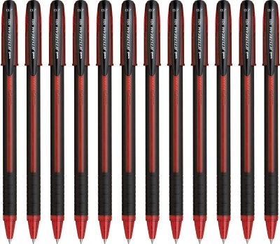 uni-ball Jetstream SX101 0.7mm Red Roller Ball Pen(Pack of 12, Red)