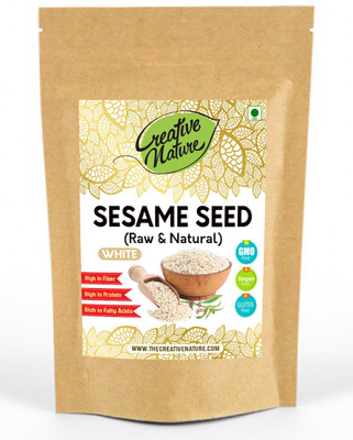 Creative Nature White Sesame Seeds/ Safed til Seed(250 per packet)