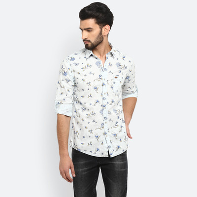 mufti-men-printed-casual-light-blue-shirt-1