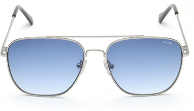 IRUS Retro Square Sunglasses(For Men, Blue)