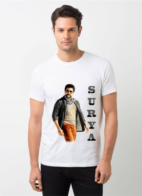 hamsa print world Graphic Print Couple Round Neck White T-Shirt