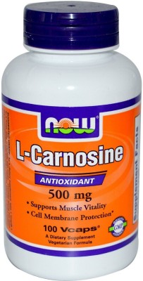 Now Foods L-Carnosine, 500 mg, 100 Veg Capsules(500 mg)