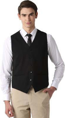 PETER ENGLAND Self Design Men Waistcoat