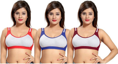 Apraa & Parma Priya Women Sports Non Padded Bra(Multicolor)