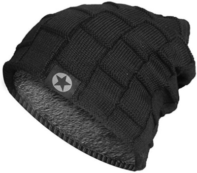 AlexVyan Checkered, Solid Beanie Cap