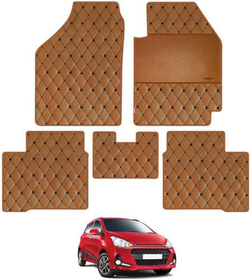 elegant Leatherite Standard Mat For  Hyundai Grand i10(Brown)