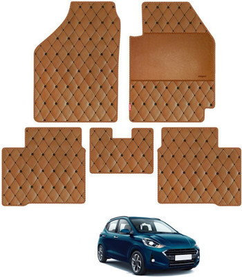 elegant Leatherite Standard Mat For  Hyundai Grand i10 Nios(Brown)