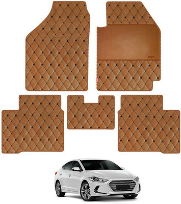 elegant Leatherite Standard Mat For  Hyundai Elantra(Brown)