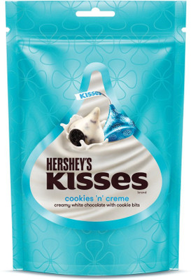 HERSHEY'S Kisses Cookies and Creme White Chocolate Truffles(33.6 g)