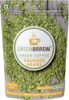 GreenBrrew Organic & Unroasted Green Coffee Crushed Beans Instant Coffee(200 g, Green Coffee Flavoured)