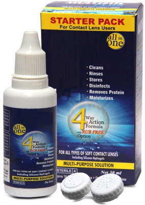 DRR TELESERVICES STARTER Pack pack for all tipy of soft eye contact lens Liquid(30 ml)