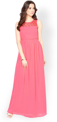 HARPA Women Maxi Pink Full Length Dress