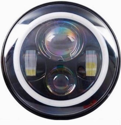 BhanujT LED Headlight For Mahindra, Royal Enfield Thar, Bullet 350