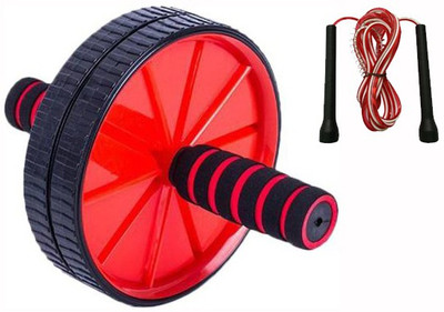 L'AVENIR Fitness Ab Wheel/ Roller Exerciser & Freestyle Skipping Rope Fitness Accessory Kit Kit
