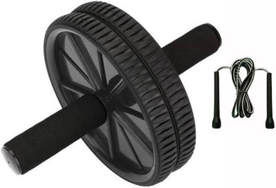 L'AVENIR Sports & Fitness combo of Ab Wheel Exerciser & Freestyle Skipping Rope Fitness Accessory Kit Kit