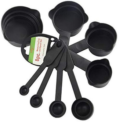 noble foods 8pcs measuring cups and spoon Measuring Cup Set(200 ml)