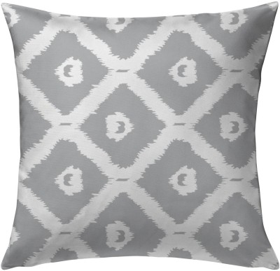 OASIS Polyester Fibre Geometric Cushion Pack of 1(Grey)