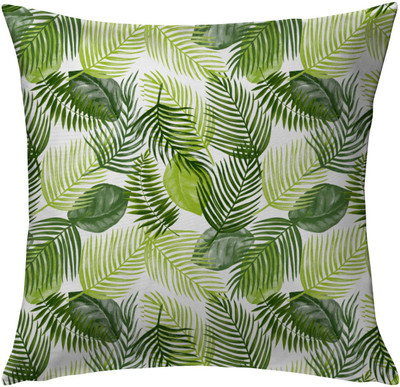 OASIS Polyester Fibre Nature Cushion Pack of 1(Green)