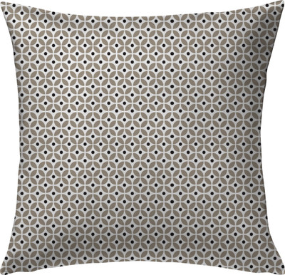OASIS Polyester Fibre Geometric Cushion Pack of 1(Beige)