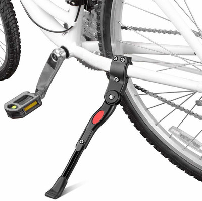Schrodinger 70072 Bicycle Cycle Kick Stand Side Stand Adjustable Cycling Stand(Steel, Black)