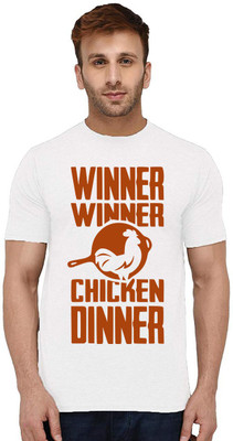 Aseria Graphic Print Men Round Neck White T-Shirt