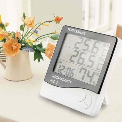 Adonai Digital White Clock