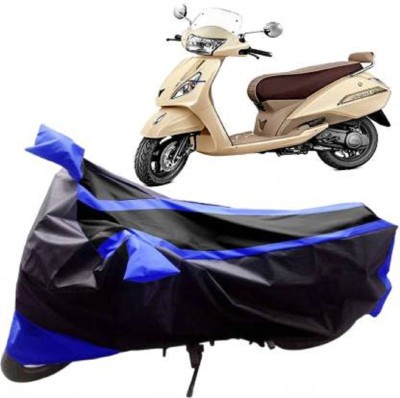 High Quality Waterproof Two Wheeler Cover for TVS(Jupiter, Black, Blue)