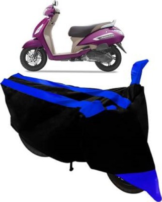 High Quality Waterproof Two Wheeler Cover for TVS(Jupiter, Black, Blue)