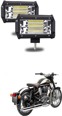 PRTEK LED 72 Watt 5 Inch Spot Beam Lamp 2 Pcs White Universal 153 Fog Lamp Motorbike LED for Royal Enfield (12 V, 72 W)(Classic, Pack of 2)