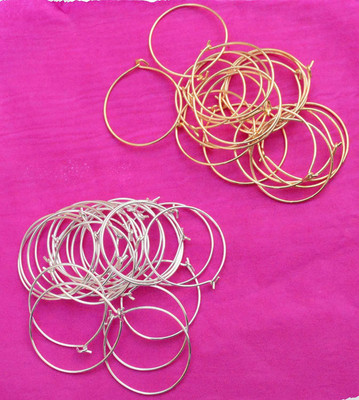 AN Sunshine Jewellery Making Round Loop Rings Silver & Gold (25 Pcs Each)