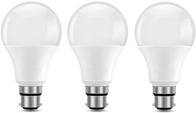 ERH India 9 W Round B22 LED Bulb(White, Pack of 3)