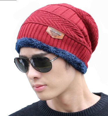 AlexVyan Checkered, Solid Beanie Cap