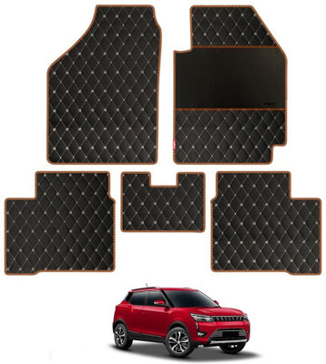 elegant Leatherite Standard Mat For  Mahindra XUV 300(Black, Orange)