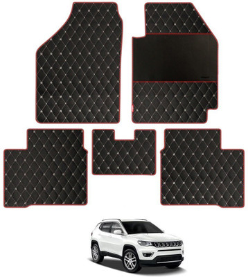 elegant Leatherite Standard Mat For  Jeep Compass(Black, Red)