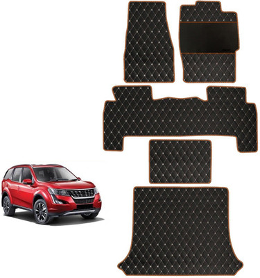 elegant Leatherite Standard Mat For  Mahindra XUV 500(Black, Orange)