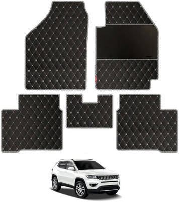 elegant Leatherite Standard Mat For  Jeep Compass(Black, White)
