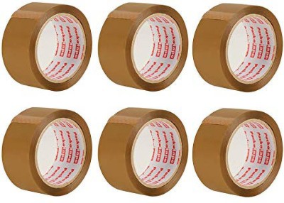 FIREWELD Single Sided BOPP Tape Tape (Manual)(Set of 6, Brown)