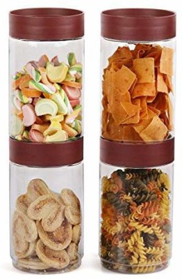cello Plastic Grocery Container  - 2000 ml(Pack of 4, Maroon)
