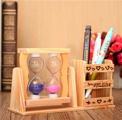 Sri Balajee 1 Compartments wooden Pen holder Pen holder(Multicolor)