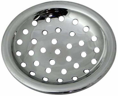 Prestige Floor Stainless Steel Push Down Strainer(12.4 cm Set of 1)