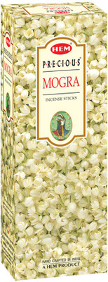 Hem Precious Mogra Incense Sticks(9.3 cm X 6.0 cm X 25.5cm, Black Precious Mogra(120) Hem Precious Mogra Incense Sticks(9.3 cm X 6.0 cm X 25.5cm, Black Precious Mogra(120)